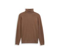 Tom Tailor - Rollkragenpullover mit Kaschmir-Anteil dark taupe melange - Gr. - XXL