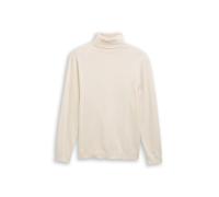 Tom Tailor - Rollkragenpullover mit Kaschmir-Anteil soft buttercream melange - Gr. - XXL