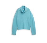 TOM TAILOR Rollkragenpullover Oversized Fit petrol | XS