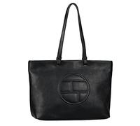 TOM TAILOR Rosabel Damen Shopper Umhängetasche Reißverschluss Groß Schwarz