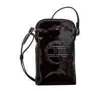 TOM TAILOR Rosabel Patent Damen Handytasche Umhängetasche Mittelgroß Schwarz