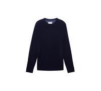 Tom Tailor Rundhalspullover Structured Knit dunkelblau Blau M