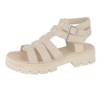 TOM TAILOR Sandaletten für Damen, Farbe:beige, Größe:41