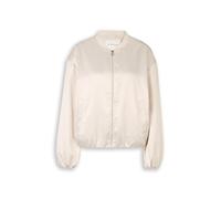 Tom Tailor - Satin Blouson Jacke mit Bomberkragen sand stone beige - Gr. - XXXL