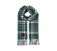TOM TAILOR Herren 1048086 Schal mit Fransen, 38514-Green Multicolor Check, One Size