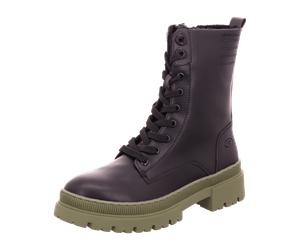 Tom Tailor Schnürstiefelette Kaltfutter für Damen, schwarz, Größe 37 EU