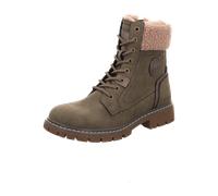 Tom Tailor Schnürstiefeletten für Damen, grün, Größe 37 EU