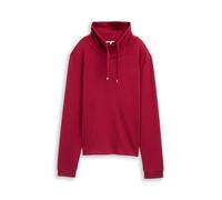 Tom Tailor - Scuba Sweatshirt mit Stehkragen rumba red - Gr. - XXXL