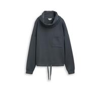 Tom Tailor - Scuba Sweatshirt mit Wasserfallkragen Darkest Olive - Gr. - L