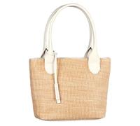 TOM TAILOR Sharon Damen Shopper Umhängetasche Reißverschluss Mittelgroß Weiß