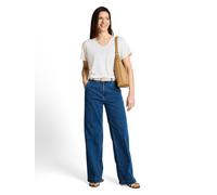 Tom Tailor Loose Fit T-Shirt mit Lochmuster in Offwhite, Größe S