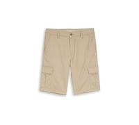 Cargoshorts TOM TAILOR, Herren, Gr. 36, N-Gr, beige mini, Web, Obermaterial: 98% Baumwolle, 2% Elasthan, unifarben, regular fit kniefrei, Hosen, mit Stretch (34899056-36) beige mini