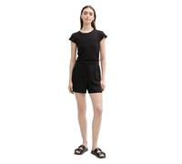 TOM TAILOR DENIM - Paperbag Relaxed Shorts deep black XXL