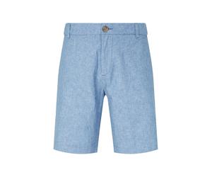 Tom Tailor - Shorts mit Leinen helsinki night blue chambray - Gr. - 38