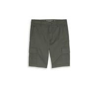Tom Tailor - TTSLIM Cargo Shorts khaki mini geometric print - Gr. - 38