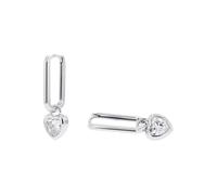 Paar Creolen TOM TAILOR "Herz-Motiv", silber (silberfarben, weiß, weiß), Ohrringe, Damen, Silber 925 (Sterlingsilber), mit Zirkonia (synth.) (28519108-0) silberfarben, weiß, weiß
