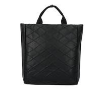Rucksack TOM TAILOR "Skylar", Gr. B/H/T: 35cm x 35,5cm x 11cm, schwarz, Rucksäcke Rucksack, Konkav gestepptes Kunstleder, feines Gewebeband und Reflektelemente (97405617-0) schwarz