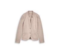 Tom Tailor - Slim Fit Blazer mit Ottoman Struktur soft taupe melange - Gr. - XXL