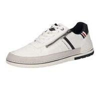 Sneaker TOM TAILOR "Tom Tailor Sneaker Lederimitat/Textil", Herren, Gr. 43, weiß, Lederimitat, Textil, Schuhe Sneaker (38798228-43) weiß