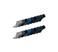 TOM TAILOR Sneaker Socken - bequeme Baumwoll Herrensocken - Socken für den Alltag und Freizeit - im praktischen 9er Pack - Größe 39-42 und 43-46, Farben:grn/blu/gry, SockSizes:39-42