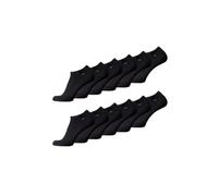 TOM TAILOR Sneaker Socken - bequeme Damen und Herren Socken - atmungsaktive Baumwollsocken für den Alltag und Freizeit - im praktischen 12er Pack Unisex, Farben:black, SockSizes:43-46