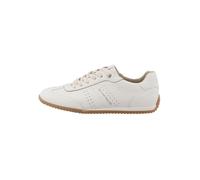 Sneaker TOM TAILOR "Cathrine", Herren, Gr. 38, weiß, Lederimitat, Schuhe Sneaker, Freizeitschuh, Halbschuh, Schnürschuh mit modischem Lochmuster (64005624-38) weiß