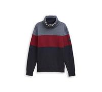 Tom Tailor - Snood Sweatshirt mit Colour Blocking cabarnet bordeaux red - Gr. - L