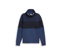Tom Tailor - Snood Sweatshirt mit Colour Blocking ocean blue - Gr. - XXL