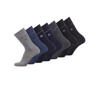 TOM TAILOR Socken - 7er Box Baumwollsocken für Altag und Freizeit - schlichte Herrensocken mit Sortierhilfe - Größe 39-42 und 43-46, Farben:grey melange, SockSizes:43-46