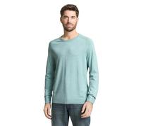 Tom Tailor Strickpullover Basic mit Rundhalsausschnitt soft greyish green melange Größe M