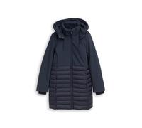 Tom Tailor - Softshell Hybrid Steppmantel mit Kapuze sky captain blue - Gr. - S