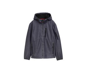 Tom Tailor - Softshell Jacke mit Kapuze blue softshell melange - Gr. - XXXL