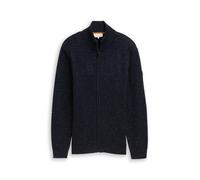 Tom Tailor - Space Dye Strickjacke mit Reißverschluss navy multicolor space dye - Gr. - XL