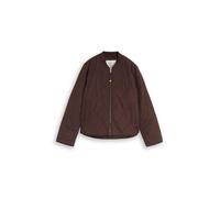 Tom Tailor - Steppjacke mit Bomberkragen java dark brown - Gr. - XL