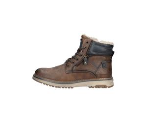 Tom Tailor Stiefelette Lederimitat Mokka Warmfutter - 44