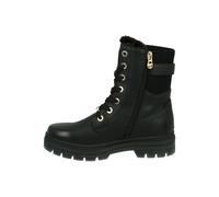 Tom Tailor Stiefelette Lederimitat/Textil Schwarz Warmfutter - 38