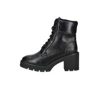 Schnürstiefelette TOM TAILOR "Tom Tailor Stiefelette Lederimitat/Textil", Damen, Gr. 38, schwarz, Lederimitat, Textil, Schuhe (58274630-38) schwarz