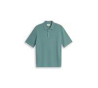 Tom Tailor - Strick-Poloshirt aus Baumwolle mineral stone blue - Gr. - L