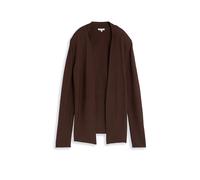 Tom Tailor - knit structured open cardigan java dark brown - Gr. - XL