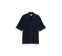 Tom Tailor Herren Strickjacke mit Polokragen Sky Captain Blue Größe M
