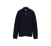 Tom Tailor - Strickjacke mit Reißverschluss knitted navy melange - Gr. - M