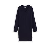 Tom Tailor - Strickkleid mit Kaschmir-Anteil knitted navy melange - Gr. - 40