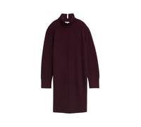 Tom Tailor - Strickkleid mit Stehkragen dark red mélange - Gr. - 38