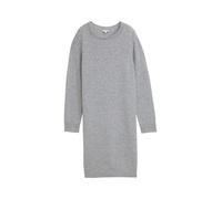 Tom Tailor - Strickkleid mit U-Boot-Ausschnitt medium silver grey melange - Gr. - 38