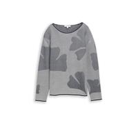 Tom Tailor - Strickpullover aus Baumwolle navy ginko structure stripe - Gr. - XL