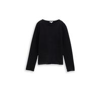 Tom Tailor - Strickpullover aus Federgarn black stripe with featheryarn - Gr. - XXXL