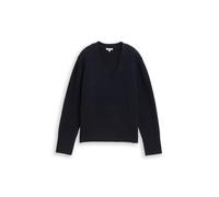 Tom Tailor - Strickpullover in Bouclé-Optik sky captain blue - Gr. - M