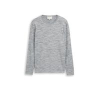 Tom Tailor Regular Fit Strickpullover aus Baumwoll-Mix Modell Space dye' in Mittelgrau Melange, Größe XL