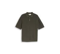 Tom Tailor - Strickpullover mit Polokragen aus Baumwolle deep leaf green - Gr. - L