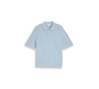 Tom Tailor - Strickpullover mit Polokragen aus Baumwolle light blue grey - Gr. - XL